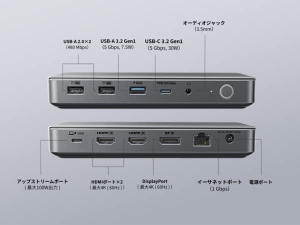 Anker 564 USB-C ドッキングステーション (10-in-1, for MacBook) 4