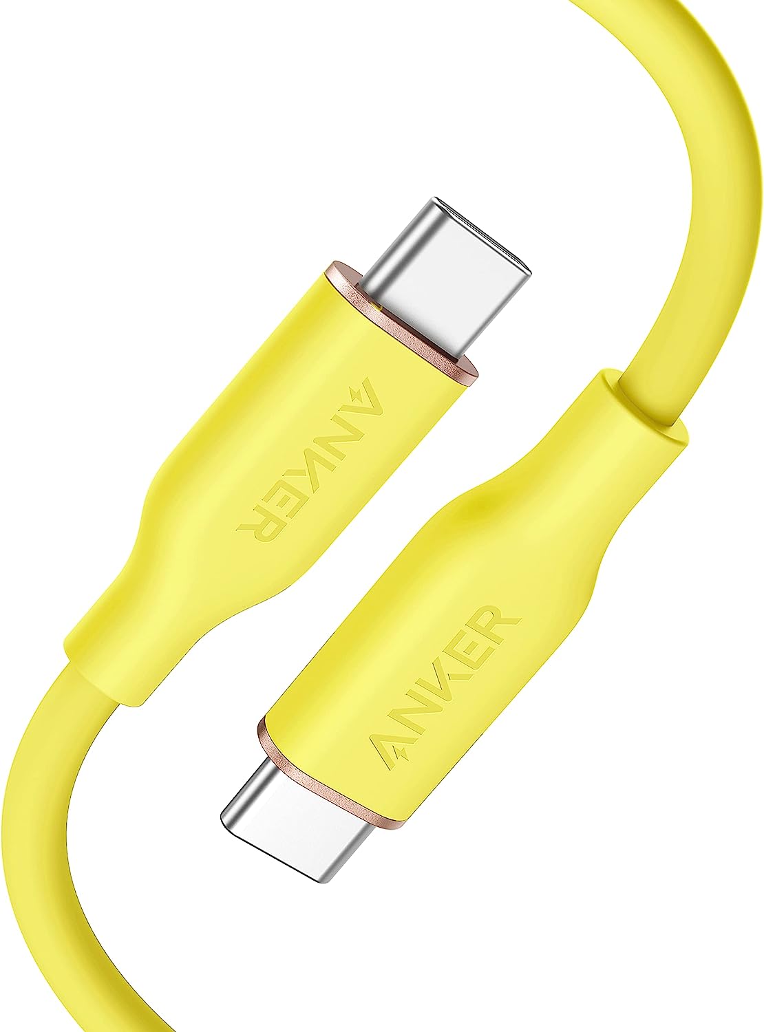 Anker PowerLine III Flow USB-C & USB-C ケーブル Anker絡まないケーブル PD対応 シリコン素材採用100W Galaxy iPad Pro MacBookPro Air 各種対応 アンカー