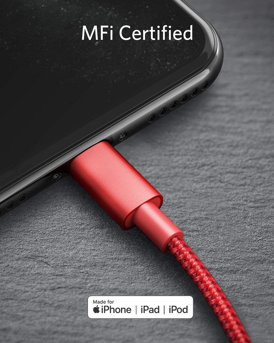 Anker（アンカー） 高耐久ナイロン USB-C & ライトニングケーブル MFi