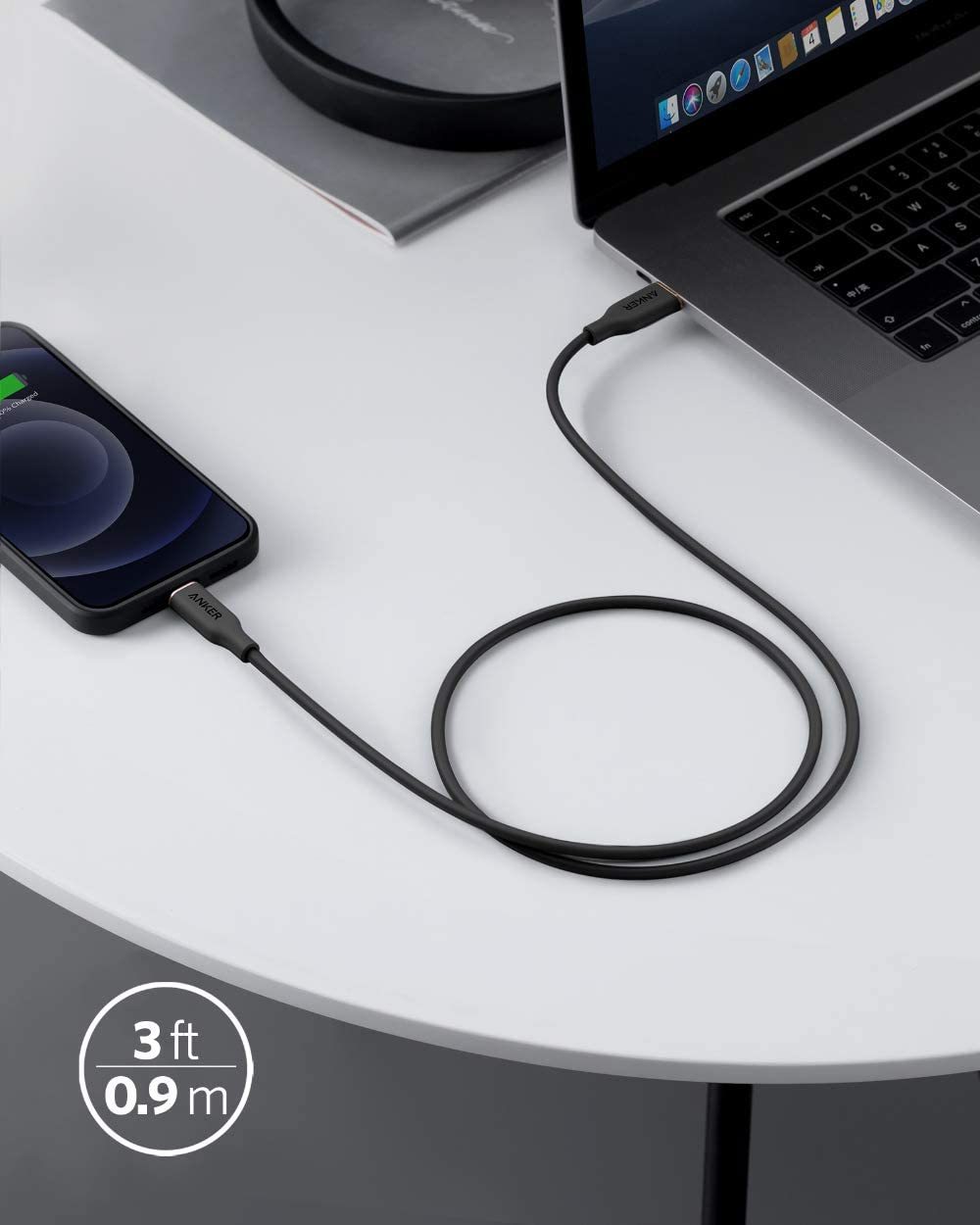 Anker Powerline Iii Flow Usb C Amp ライトニング ケーブル Pd対応 0 9m Pro Airpods 豊富な品 Mfi認証 Iphone シリカゲル素材採用 各種対応