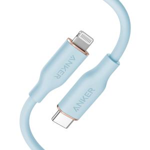 Anker PowerLine III Flow USB-C &amp; ライトニング ケーブル MFi認証...