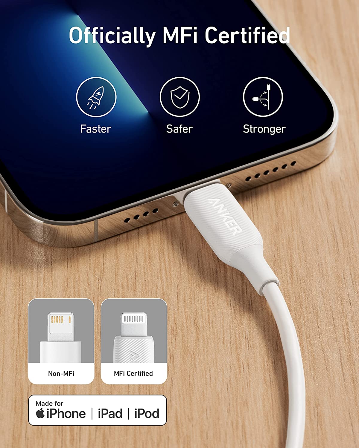 Anker（アンカー） Anker PowerLine III ライトニングケーブル MFi認証