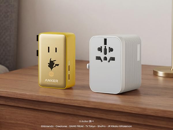 Anker（アンカー） トラベルアダプタ ピカチュウモデル (5-in-1, 20W