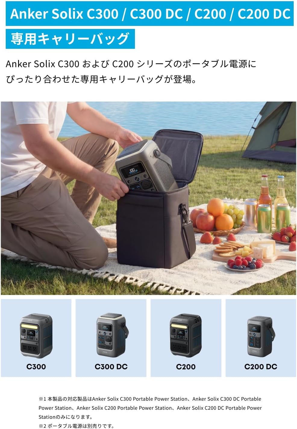Anker(アンカー) Anker Solix C300 / C300 DC / C200 / C200 DC 専用 Anker(アンカー) Anker Solix C300 / C300 DC / C200 / C200 DC 専用