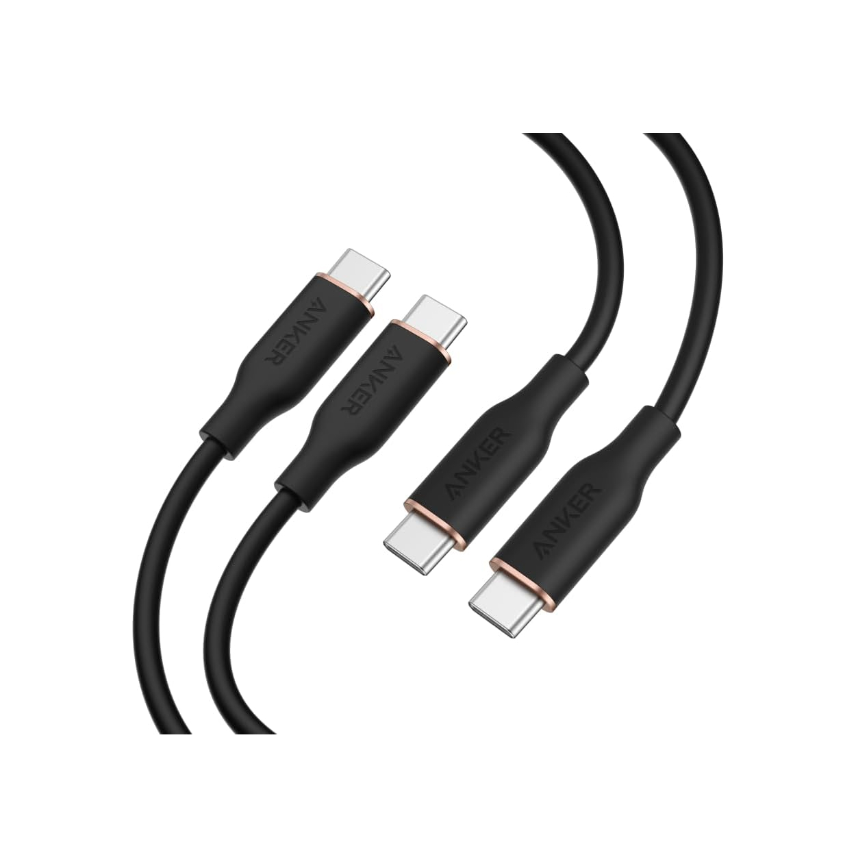 Anker PowerLine III Flow USB-C & ケーブル 0.9m 2本セット 超