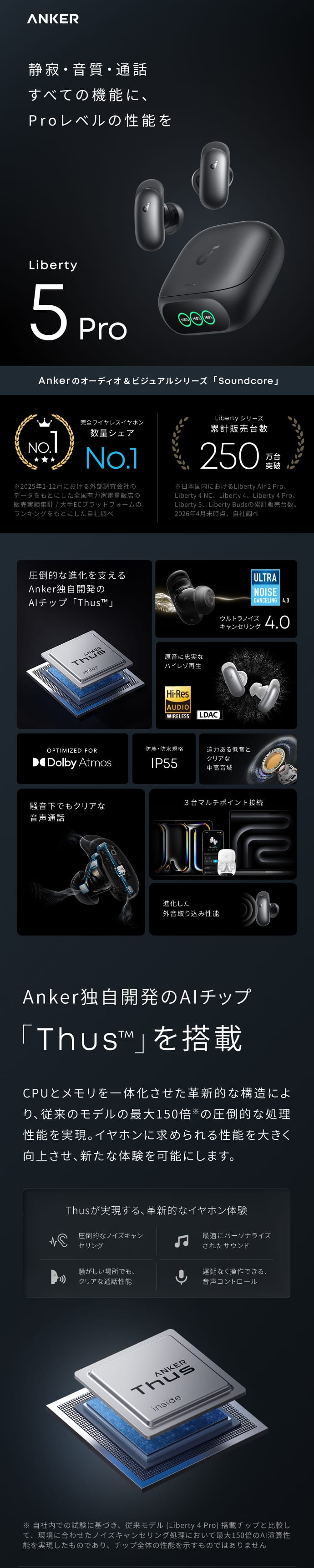 Soundcore（Anker） Anker Soundcore Liberty 5 Pro（Bluetooth 6.1