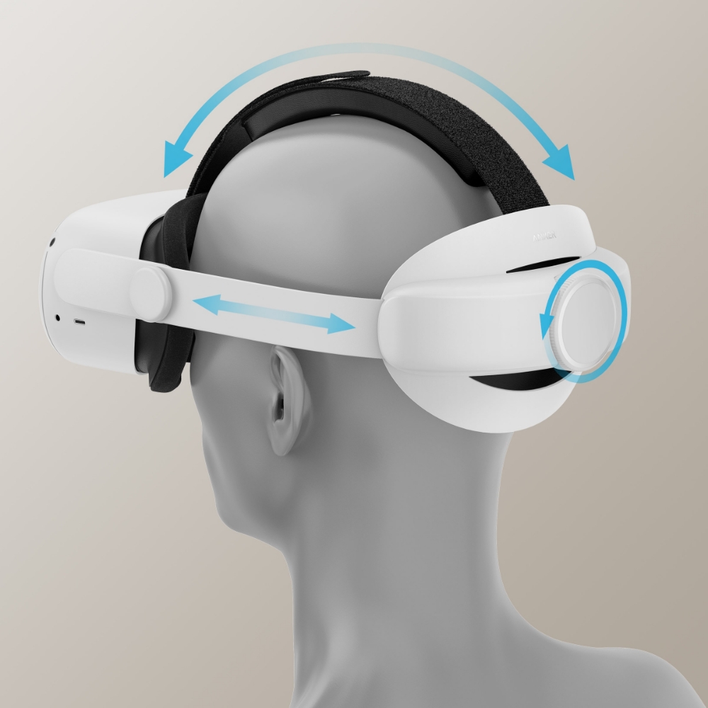 Anker Head Strap for Oculus Quest 2【Meta Quest 2/簡単装着/サイズ 