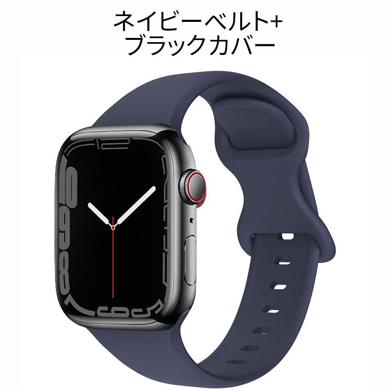 アップルウォッチ バンド カバー セット 防水 ケース Apple Watch シリーズ ultra 9 8 7 6 5 4 SE シリコン ベルト  49 45mm 44 41 40｜annasui｜05