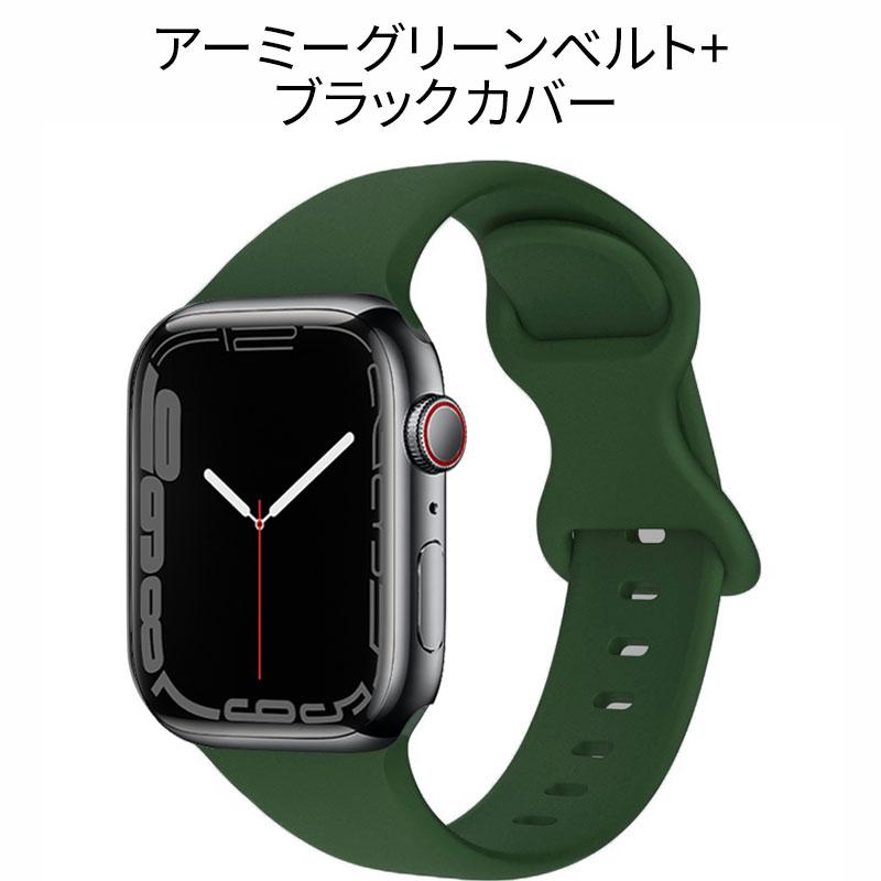 アップルウォッチ バンド カバー セット 防水 ケース Apple Watch シリーズ ultra 9 8 7 6 5 4 SE シリコン ベルト  49 45mm 44 41 40｜annasui｜07