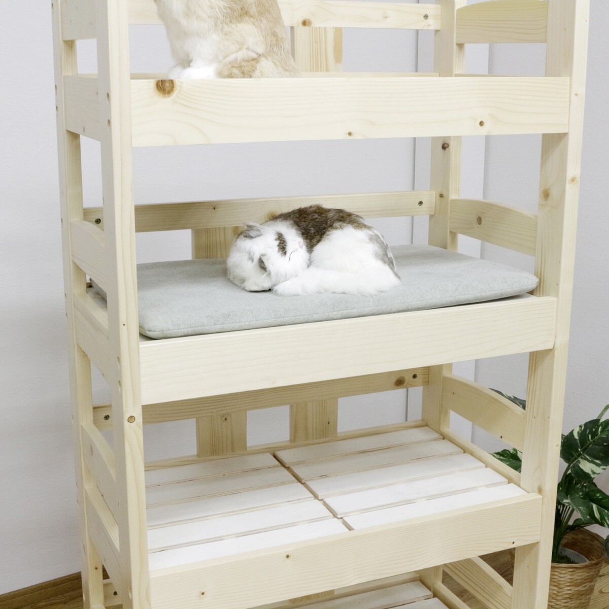 ペットベッド 5段 キャットタワー ねこ家具 北欧 パイン材 木製 天然木 すのこ式 : pet-1619006 : アンとまりやの雑貨ショップ -  通販 - Yahoo!ショッピング