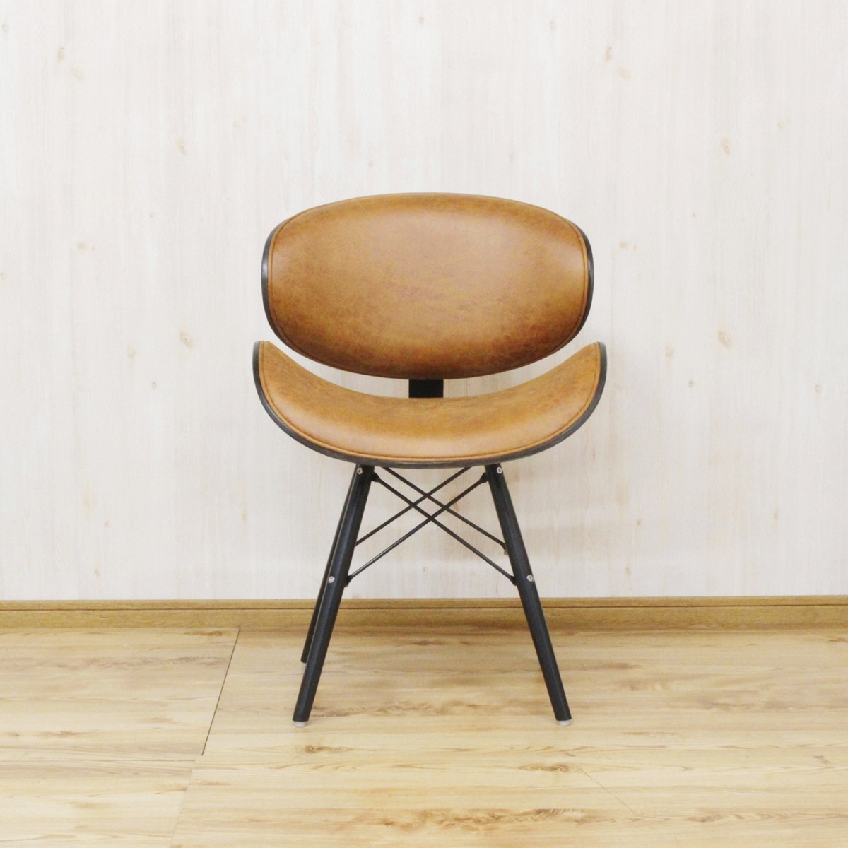 ダイニングチェア ファブリックレザー 座面高47cm ひっかきキズに強い