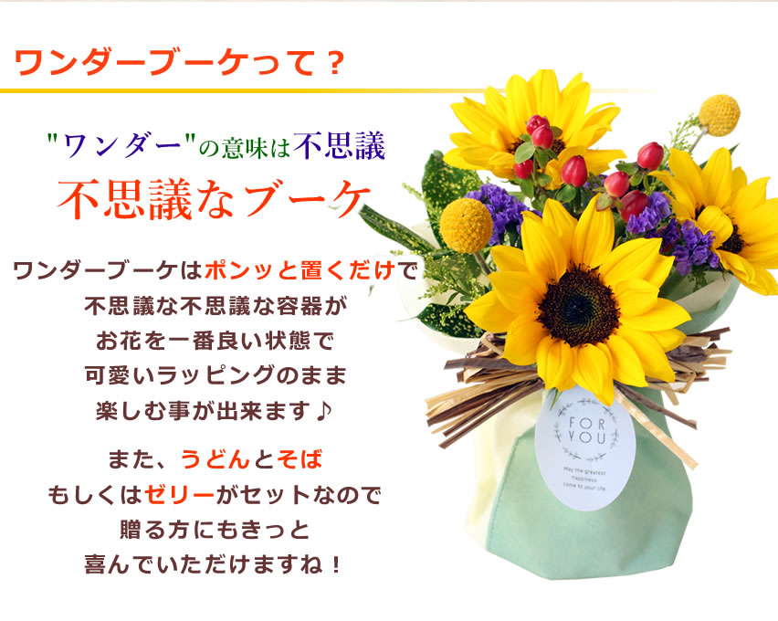 アンのお花屋さん ギフト セット 大輪ひまわり10本の花束 ひまわり