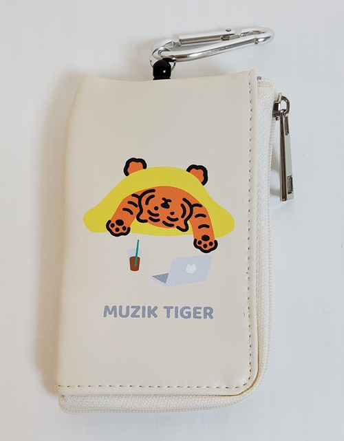 ムジークタイガー タイガーが可愛い リール付きパスケース 定期入れ