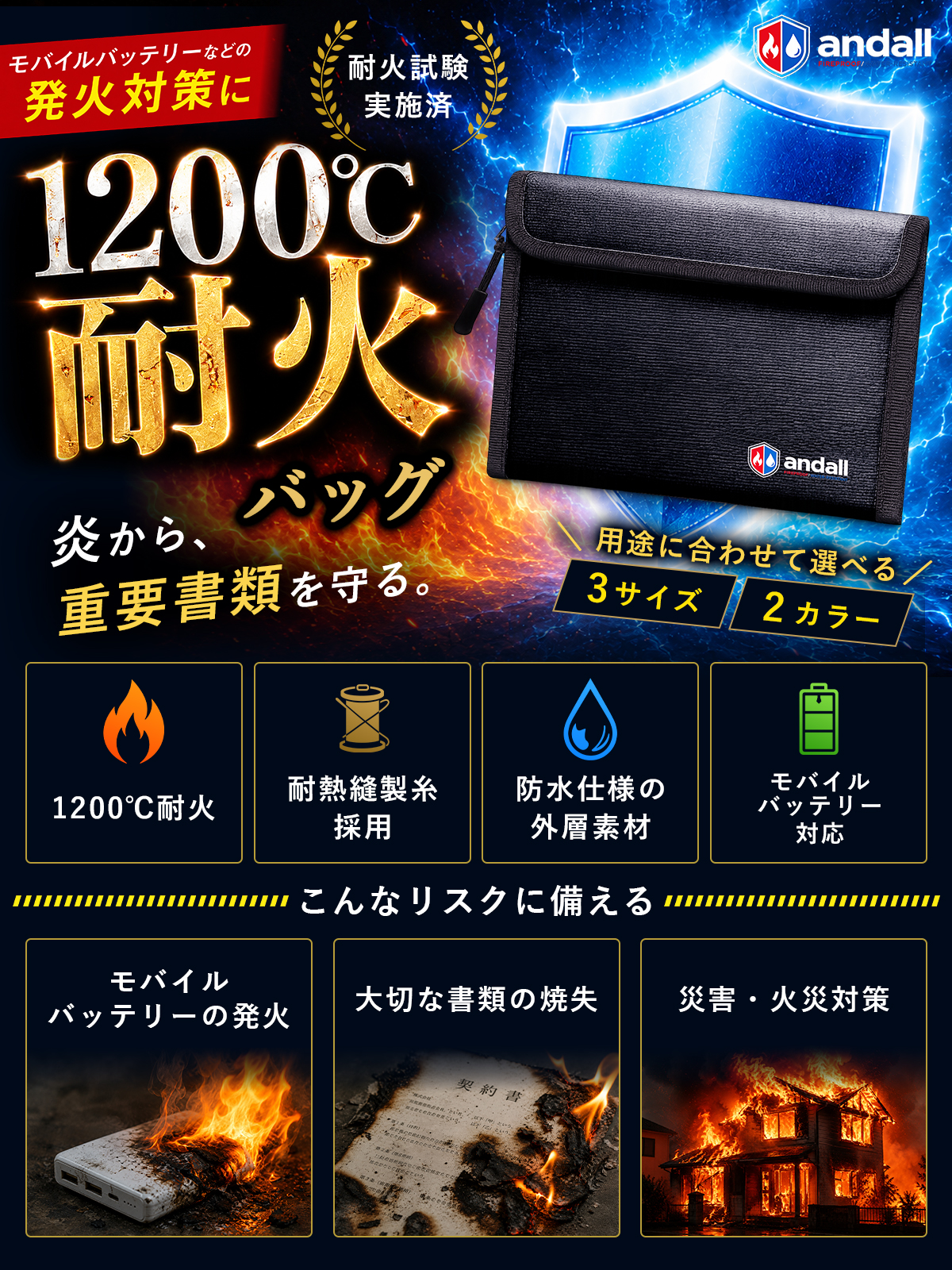 【所ジョージの世田谷ベース掲載】 耐火バッグ ...の詳細画像3