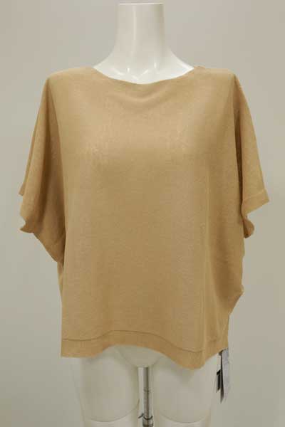 春夏SALE【マリアプラス/153107/40%OFF】麻綿ドライタッチ減らし目ボートネックリラックスセーターバックロングヒップ丈ドルマン半袖/sps/4i41b521xx ドリーム 春夏SALE【マリアプラス/153107/40%OFF】麻綿ドライ