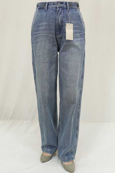 希少再販なし【カフネ】セミワイドストレートデニム COHINA DENIM セミワイドストレート-short & regular | 小柄・低