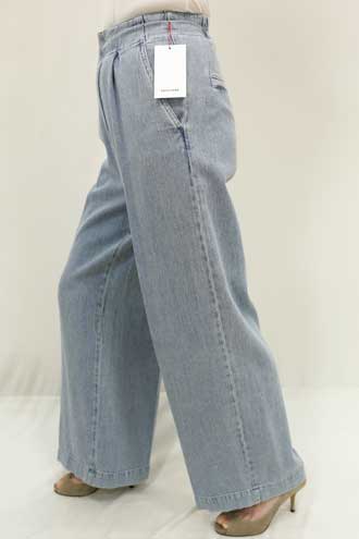 パシオーネ★テンセルデニムトップス ROBE 春夏SALE【ローブ/パシオーネ/526633/40%OFF】綿麻デニム前