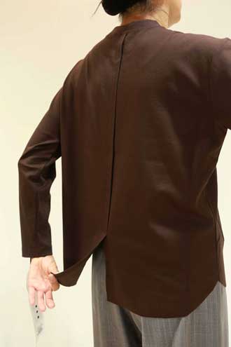 秋冬値下げ【ディニテコリエ/梅春物/年間物/80243600/20%OFF】セルロース絹カシミアストレッチソフトガーゼ丸首カットソーロング丈/sps/5i56b161xx セルロース絹カシミアストレッチソフトガーゼ丸首クルーネック