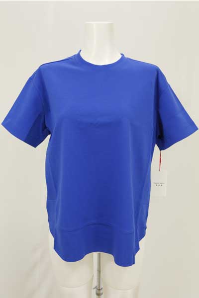 春夏値下げ【ディニテコリエ/定番/80990215/20%OFF】綿ポリストレッチスムース両脇パネル裾断切りラウンドヘムＴシャツドロップ半袖/spt/sps/5i56b161xx