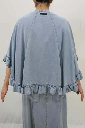 ayane 春夏SALE【アヤン/826526/40%OFF】テンセルデニムVネック着流し