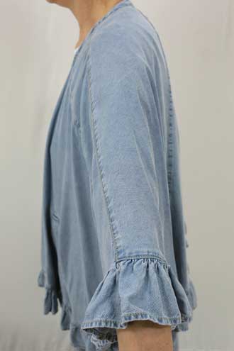 ayane 春夏SALE【アヤン/826526/40%OFF】テンセルデニムVネック着流し