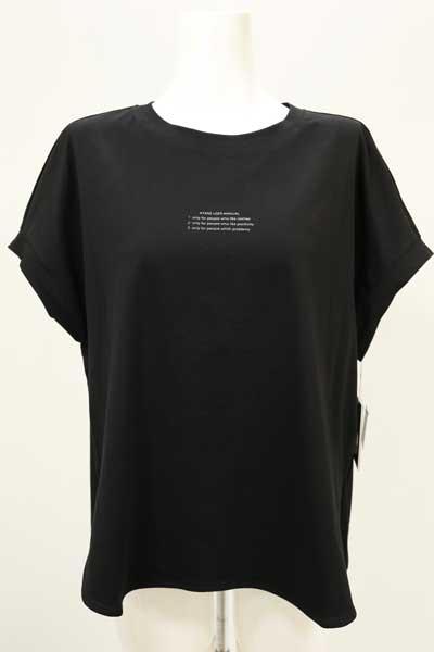 春夏値下げ【アヤン/晩夏初秋/835627/30%OFF】綿ストレッチスムースロゴプリントラウンドヘムバックロング＆コクーンフレンチスリーブＴシャツ/sps/5i56b751xx ayane 春夏値下げ【アヤン/晩夏初秋/835627/30%OFF】綿