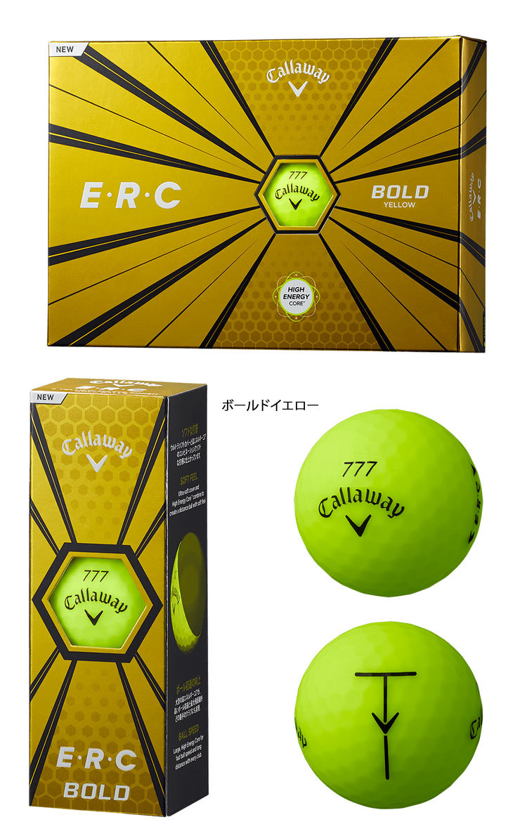 【2ダースセット】 キャロウェイ ゴルフ E・R・C ボール ゴルフボール 2ダース(24球) 2019モデル