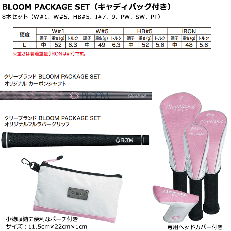 Cleveland Golf クリーブランド BLOOM パッケージセット
