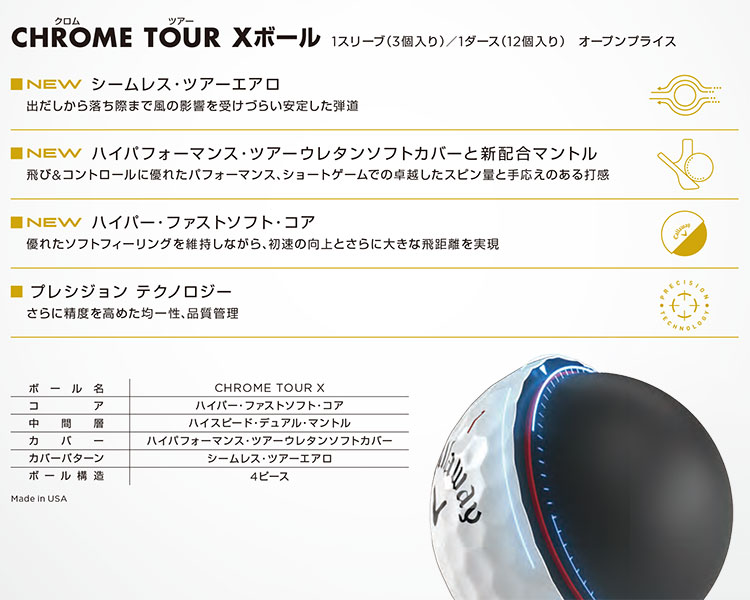 Callaway 2ダースセット キャロウェイ ゴルフ クロムツアー X