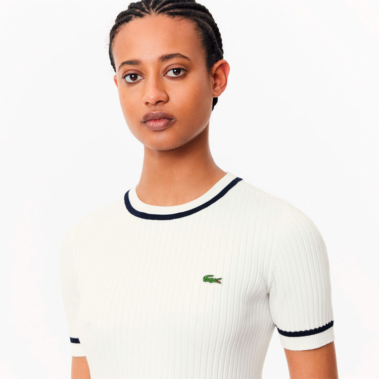 ラコステ 3Dニット Tシャツ LACOSTE AF6946-10 レディース 半袖 楽天市場】ラコステ 3Dニット Tシャツ LACOSTE AF6946-10