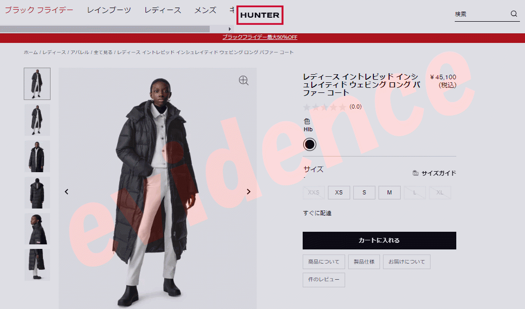 ハンター レディース イントレピッド インシュレイティド ウェビング