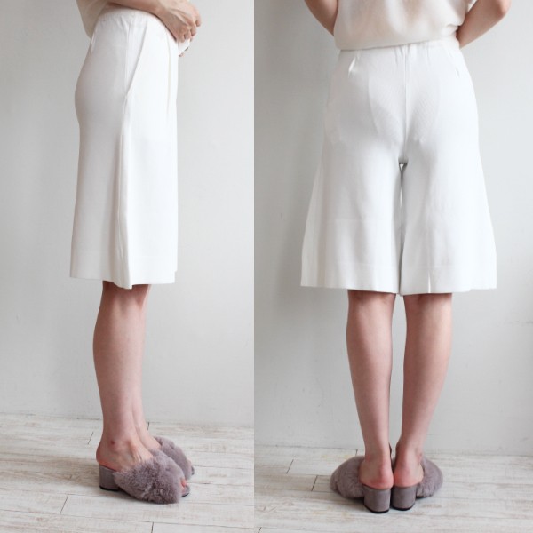 SALE 0306-011-193 Sov. R/N ダル糸キュロットパンツ DOUBLE STANDARD