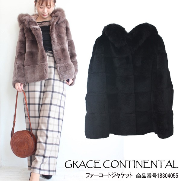 SALE セール GRACE CONTINENTAL グレースコンチネンタル ファーコート