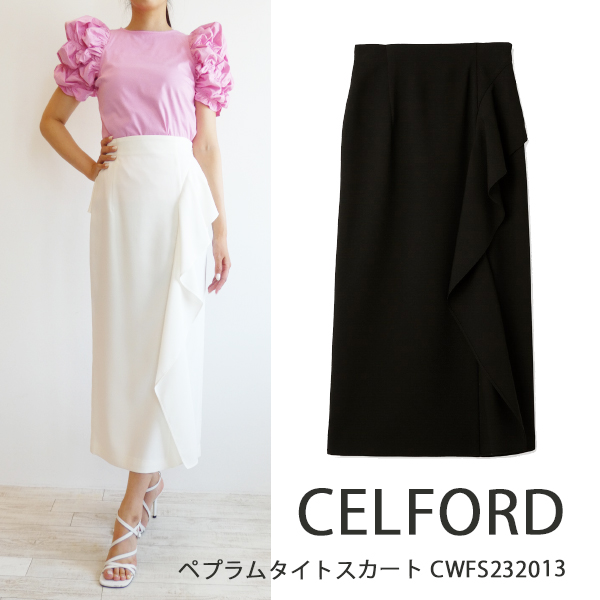 40％OFF!!,SALE セール ,CWFS232013,ペプラムタイトスカート