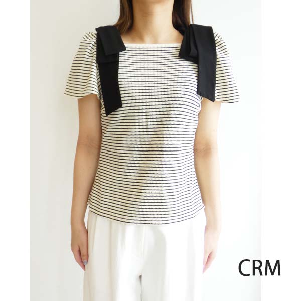 FRAY I.D CWCT254015,ショルダーリボンカットトップス ,CELFORD
