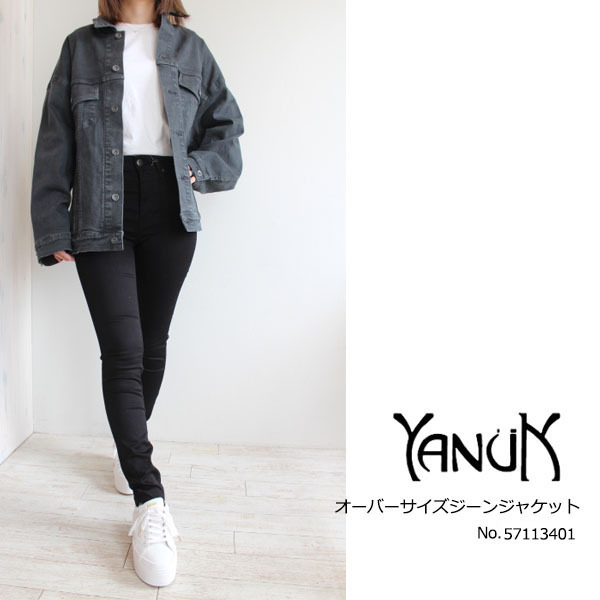 期間限定10％OFF 57113401,YANUK,ヤヌーク,新作,オーバーサイズジーン