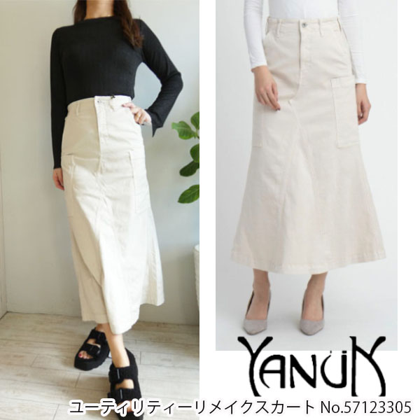 SALE セール 22AW,57123305,YANUK,ユーティリティーリメイクスカート