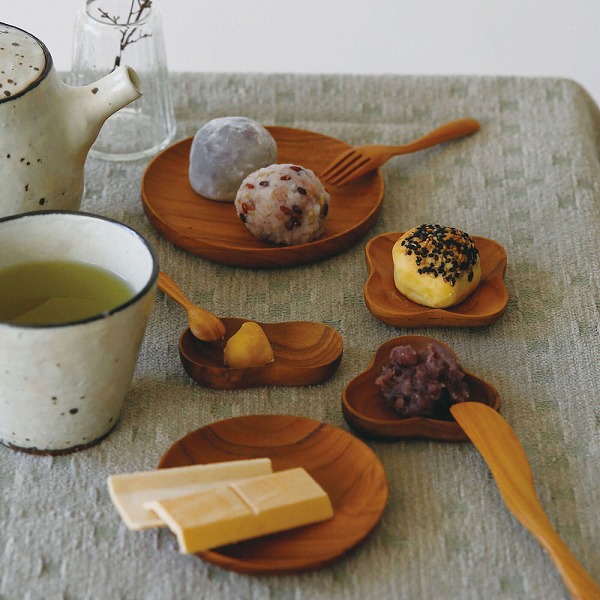 Horn Please ミニプレート Sサイズ チークウッド TEAKWOOD 木