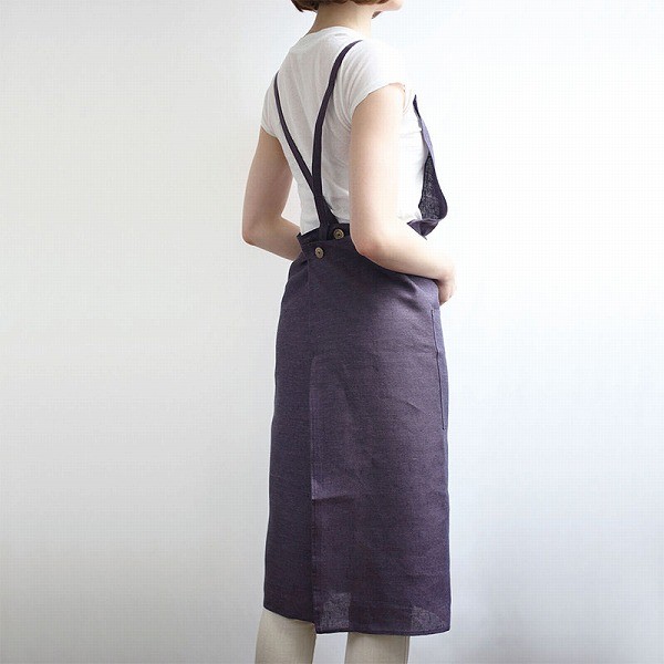 Lino e Lina（リーノエリーナ） フルエプロン ノーチェ レザン A741