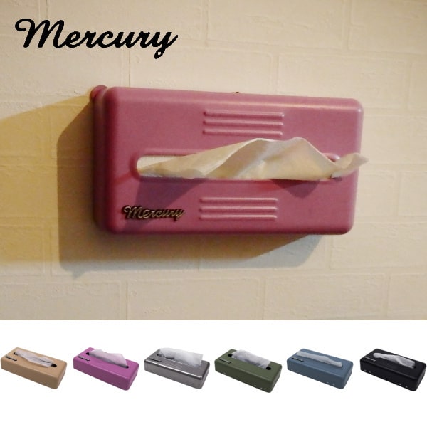 ティッシュディスペンサー 壁掛け ボックスティッシュケース mercury