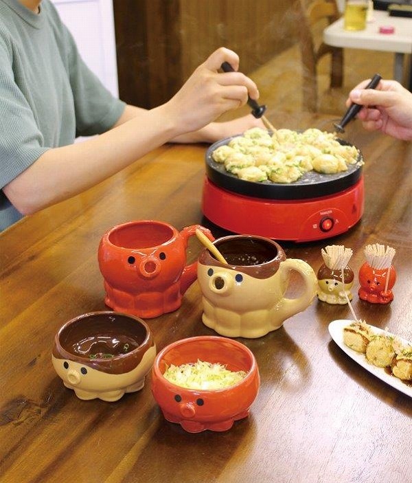 多様な つまようじ入れ たこやん タコ たこ デコレ DECOLE たこるん 人形