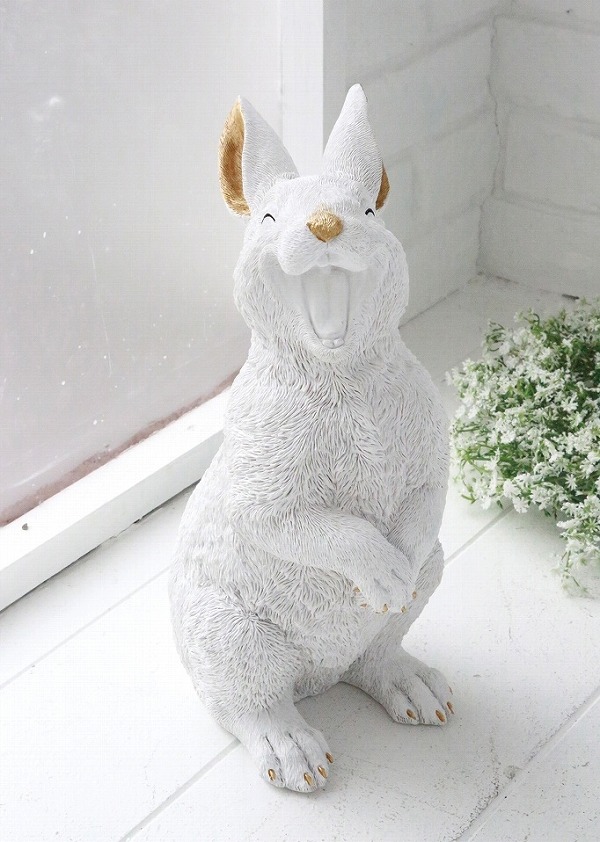 クラックアップ ラビット アンティーク調 うさぎ ウサギ rabbit 兎