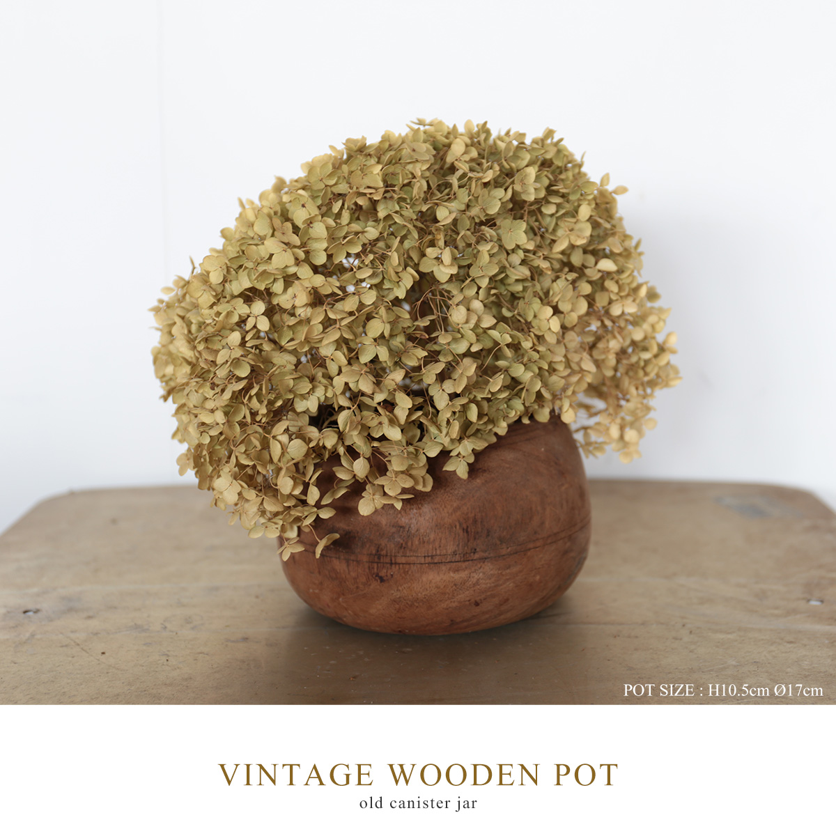 VINTAGE WOODEN POT