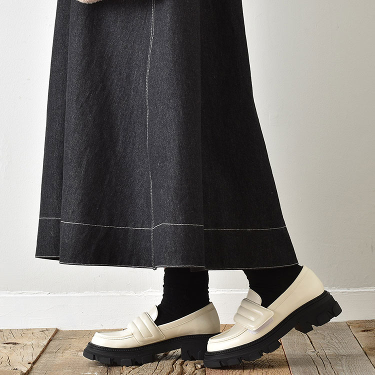 ローファー レディース 厚底ローファー ヒール ドライビングシューズ