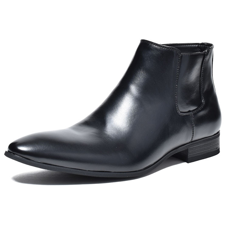 ショートブーツ メンズ サイドジップブーツ ブランド レザーブーツ 紳士ブーツ ビジネス 安い 靴｜anothernumber｜02