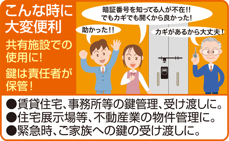 ノムラテック キーストックEK 緊急開錠キー付 キーボックス N-2364 ブラック 関連画像2