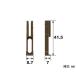 網戸ガイド 外れ止め 新日軽 純正網戸用 他 こはく色 純正部品 2個入 網戸-366-C8 関連画像1