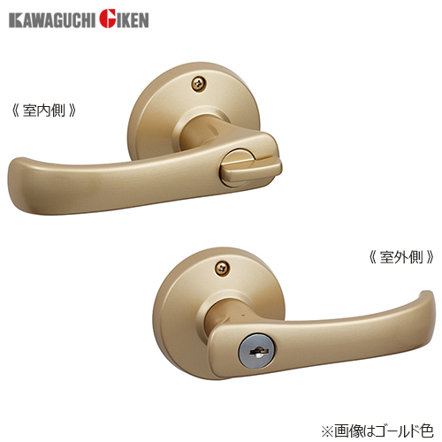 川口技研 取替用レバーハンドル TKレバー シリンダー錠 (カギあり