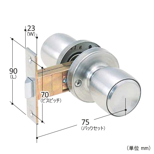 コロナ セントリー 未使用品 高級空錠 3号 握玉 ドアノブ 当時物 昭和 r-32_2.jpg