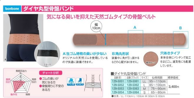 ダイヤ丸型骨盤バンド 産後ベルト産後マタニティ・腰痛仙骨関節痛 腰痛